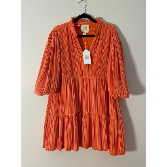 Emily McCarthy FRANKIE DRESS IN CORAL NWT size medium - Picture 3 of 7